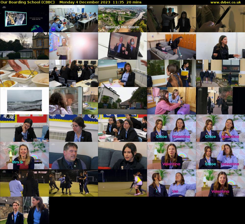 Our Boarding School (CBBC) Monday 4 December 2023 11:35 - 11:55