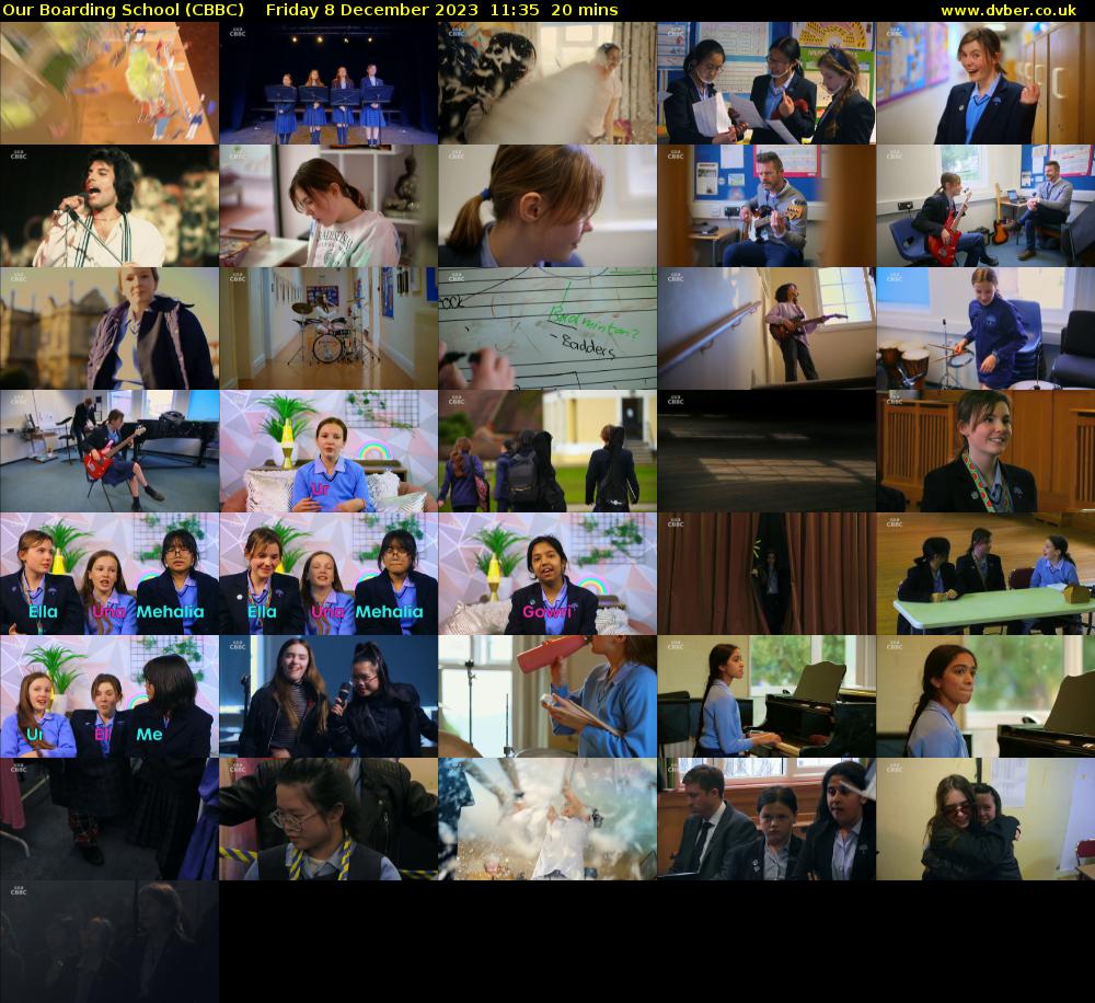 Our Boarding School (CBBC) Friday 8 December 2023 11:35 - 11:55