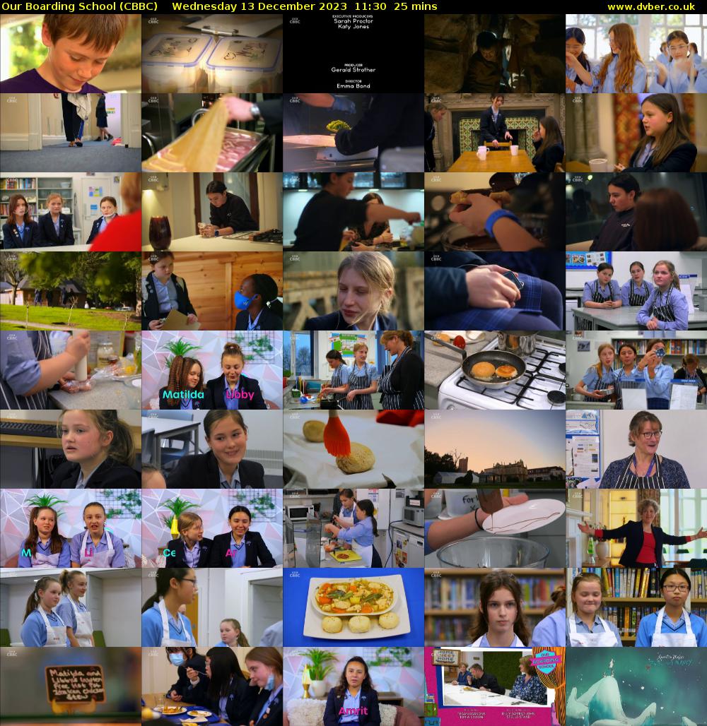 Our Boarding School (CBBC) Wednesday 13 December 2023 11:30 - 11:55