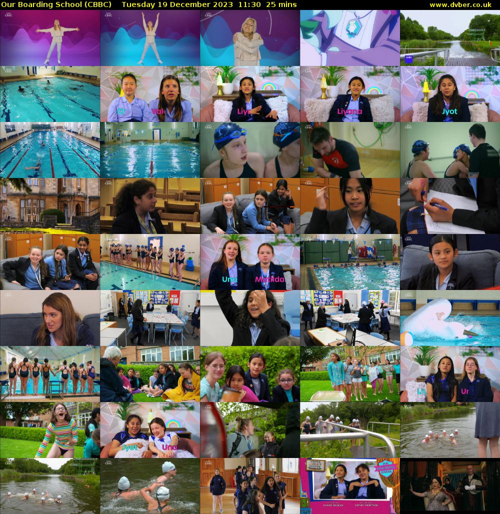 Our Boarding School (CBBC) Tuesday 19 December 2023 11:30 - 11:55