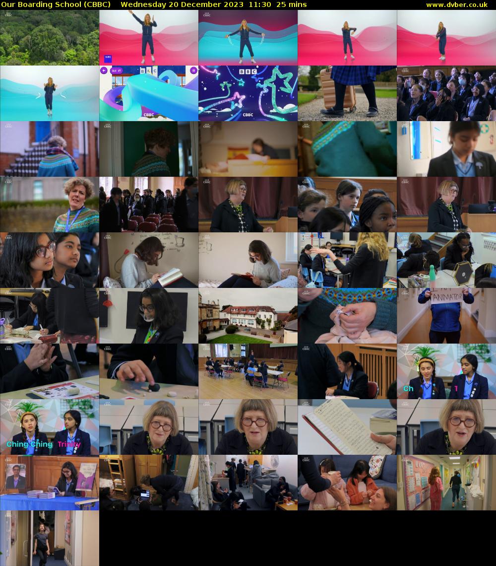 Our Boarding School (CBBC) Wednesday 20 December 2023 11:30 - 11:55