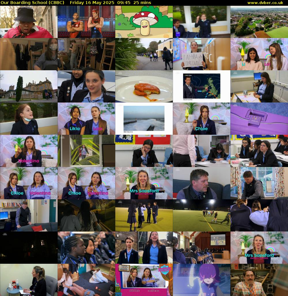 Our Boarding School (CBBC) Friday 16 May 2025 09:45 - 10:10