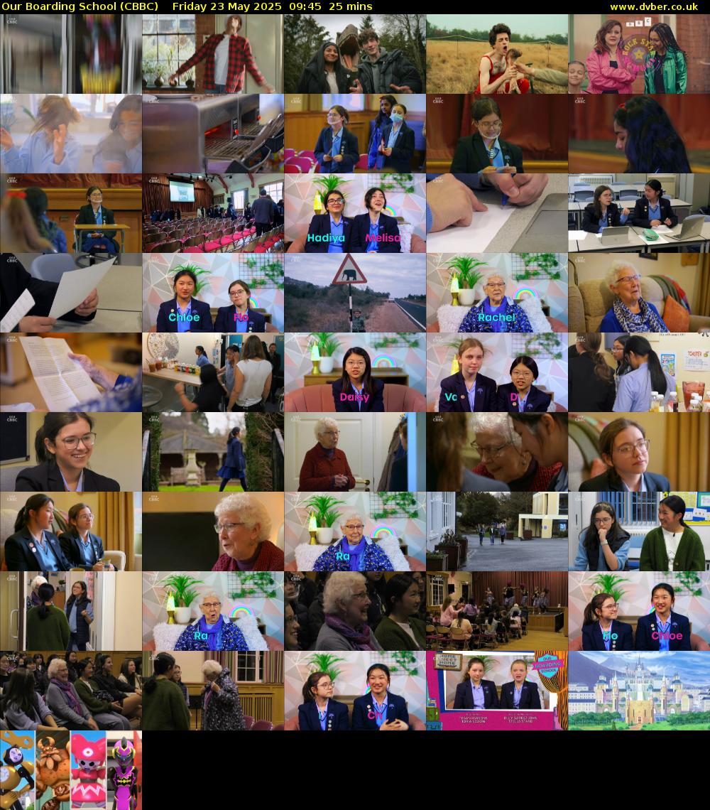 Our Boarding School (CBBC) Friday 23 May 2025 09:45 - 10:10