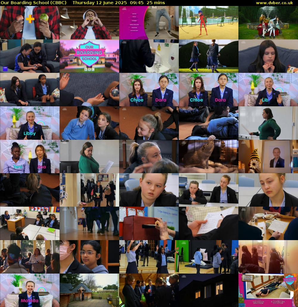 Our Boarding School (CBBC) Thursday 12 June 2025 09:45 - 10:10