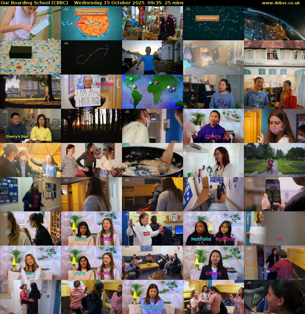 Our Boarding School (CBBC) Wednesday 15 October 2025 09:35 - 10:00