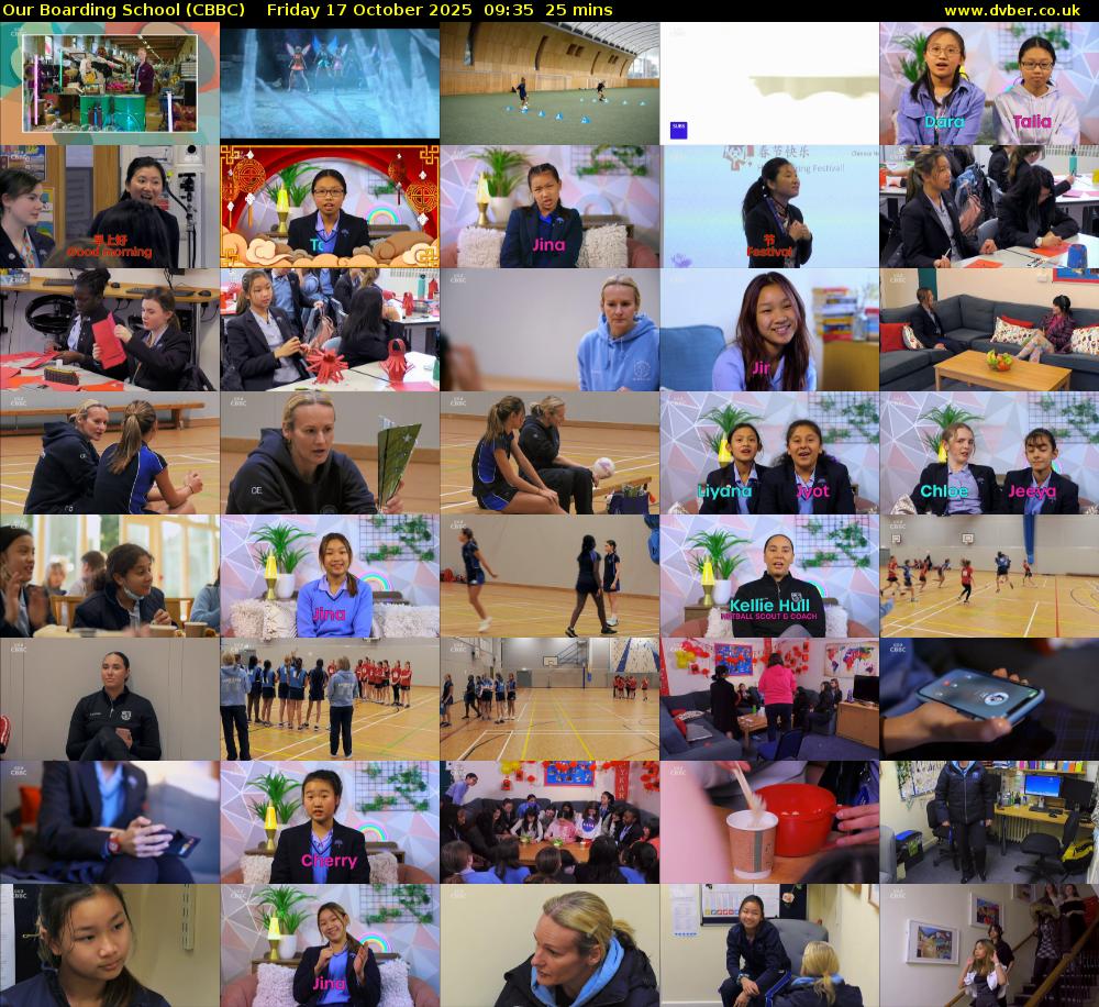 Our Boarding School (CBBC) Friday 17 October 2025 09:35 - 10:00