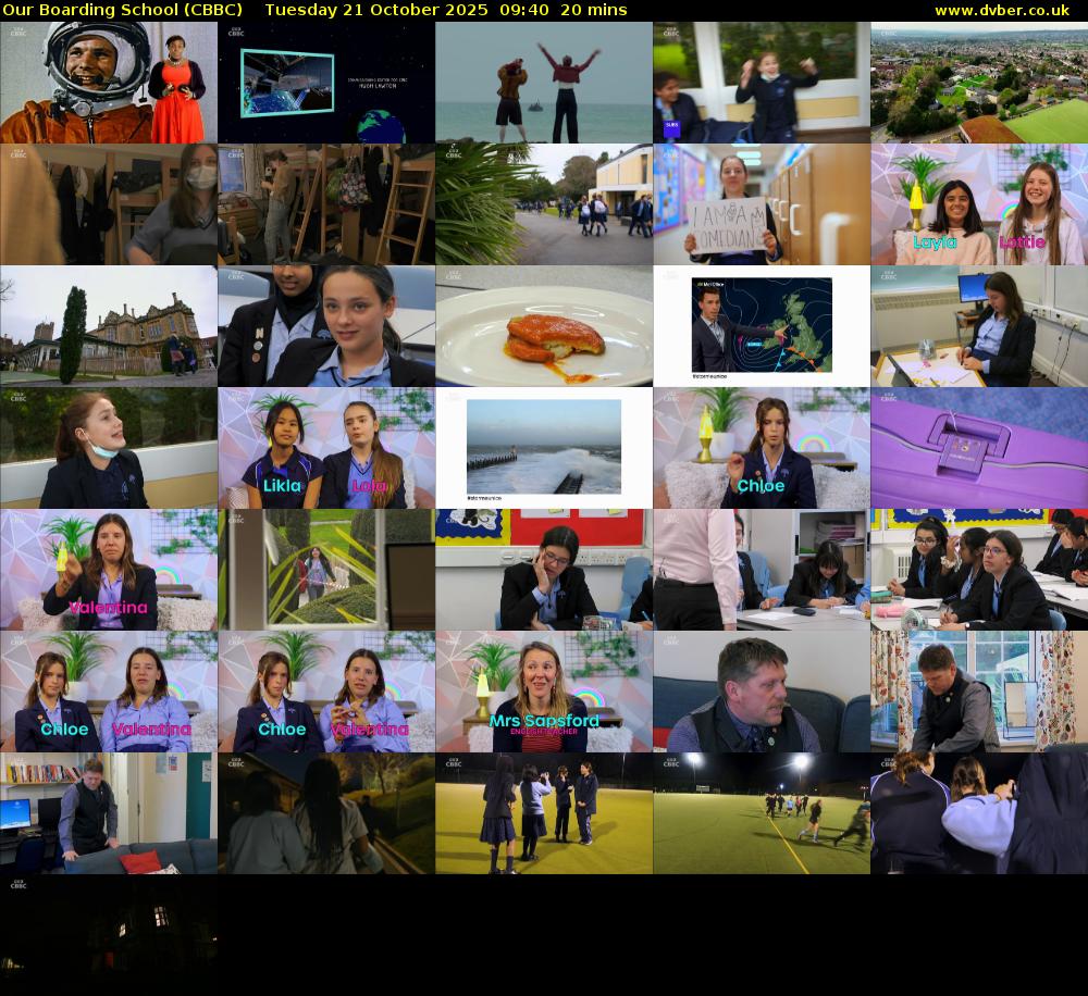 Our Boarding School (CBBC) Tuesday 21 October 2025 09:40 - 10:00