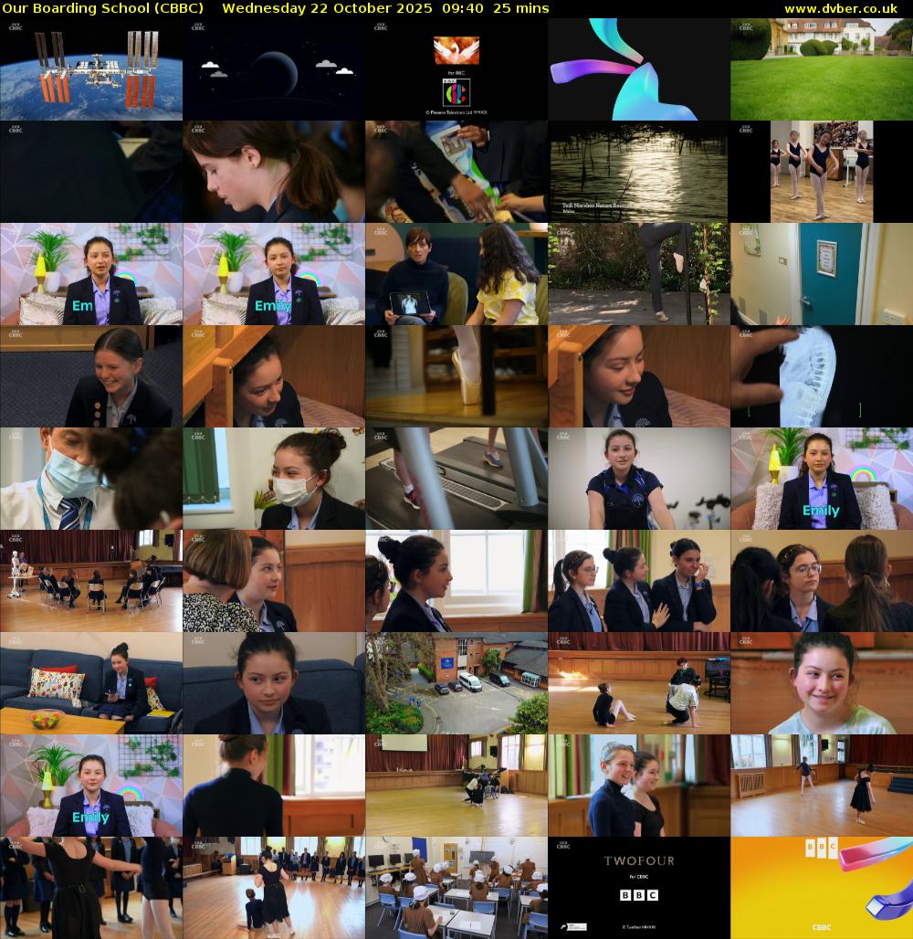 Our Boarding School (CBBC) Wednesday 22 October 2025 09:40 - 10:05