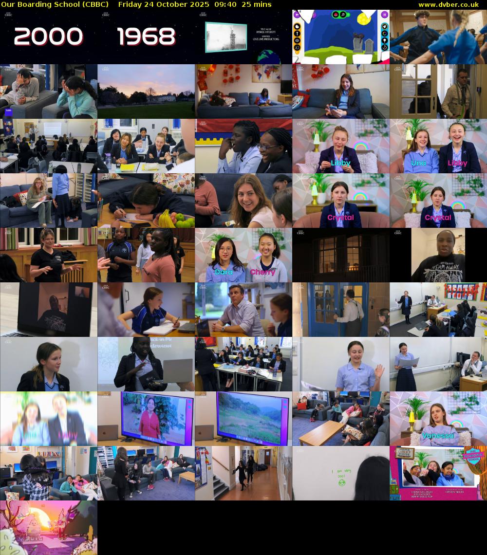 Our Boarding School (CBBC) Friday 24 October 2025 09:40 - 10:05