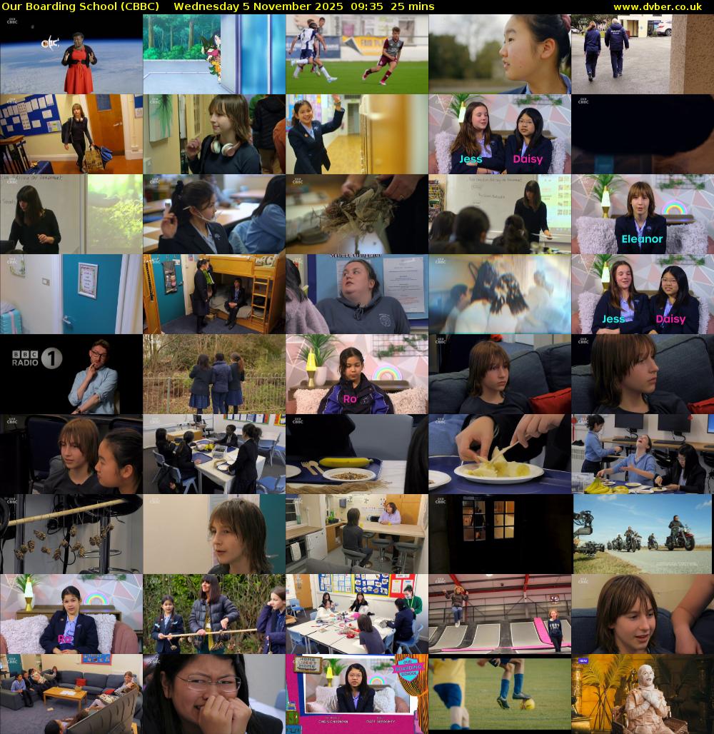 Our Boarding School (CBBC) Wednesday 5 November 2025 09:35 - 10:00