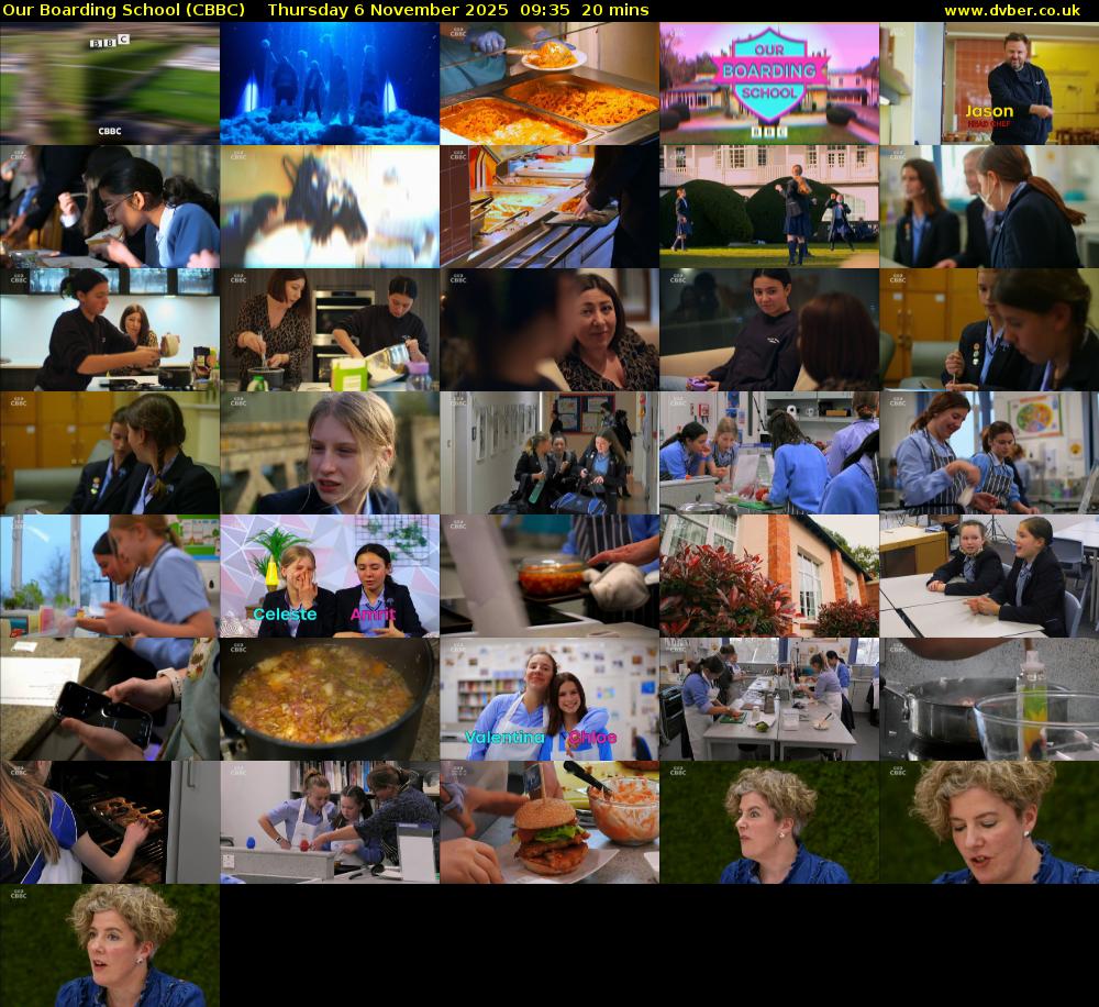 Our Boarding School (CBBC) Thursday 6 November 2025 09:35 - 09:55