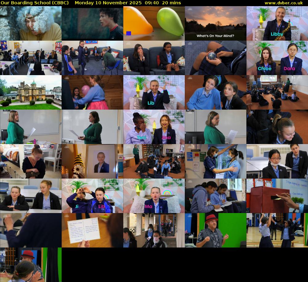 Our Boarding School (CBBC) Monday 10 November 2025 09:40 - 10:00