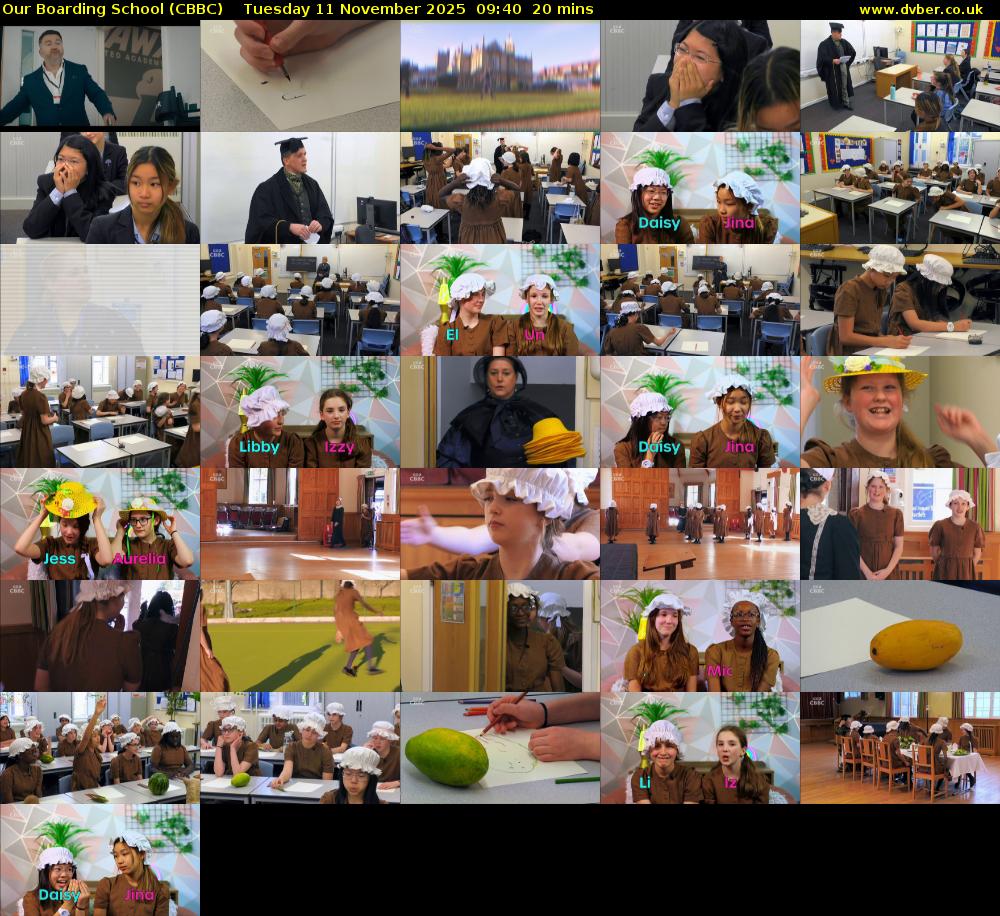 Our Boarding School (CBBC) Tuesday 11 November 2025 09:40 - 10:00