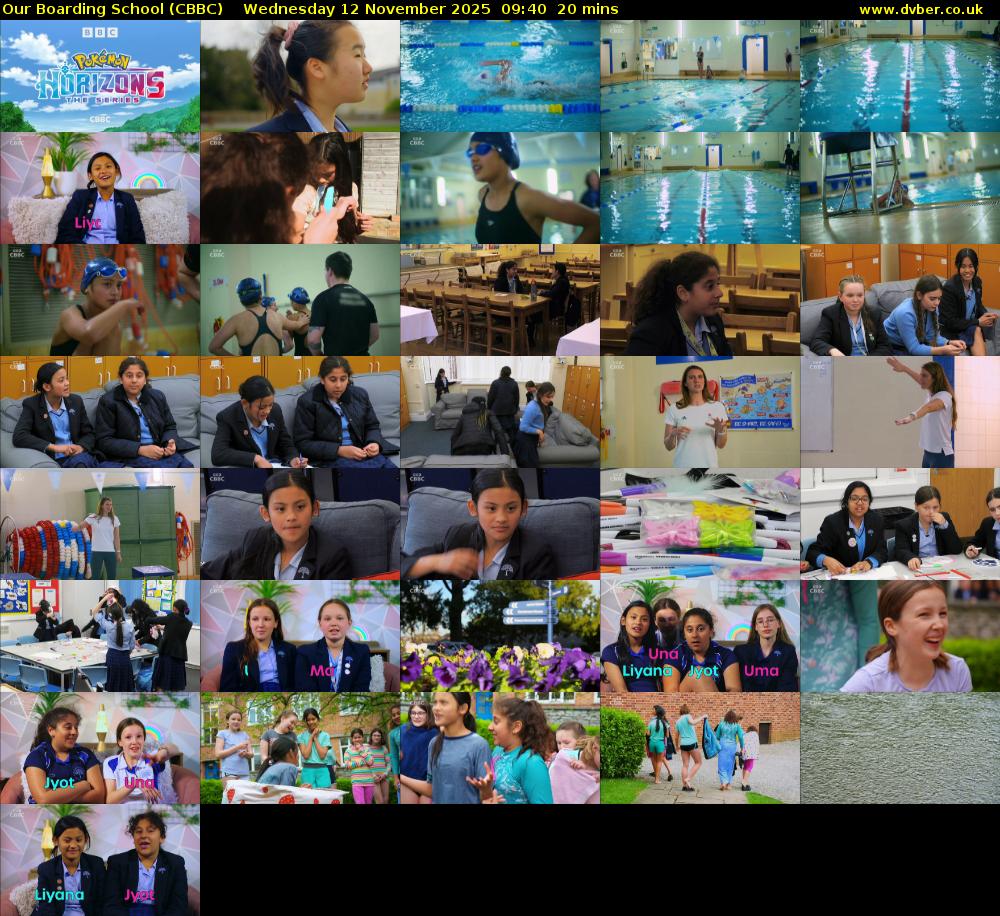 Our Boarding School (CBBC) Wednesday 12 November 2025 09:40 - 10:00