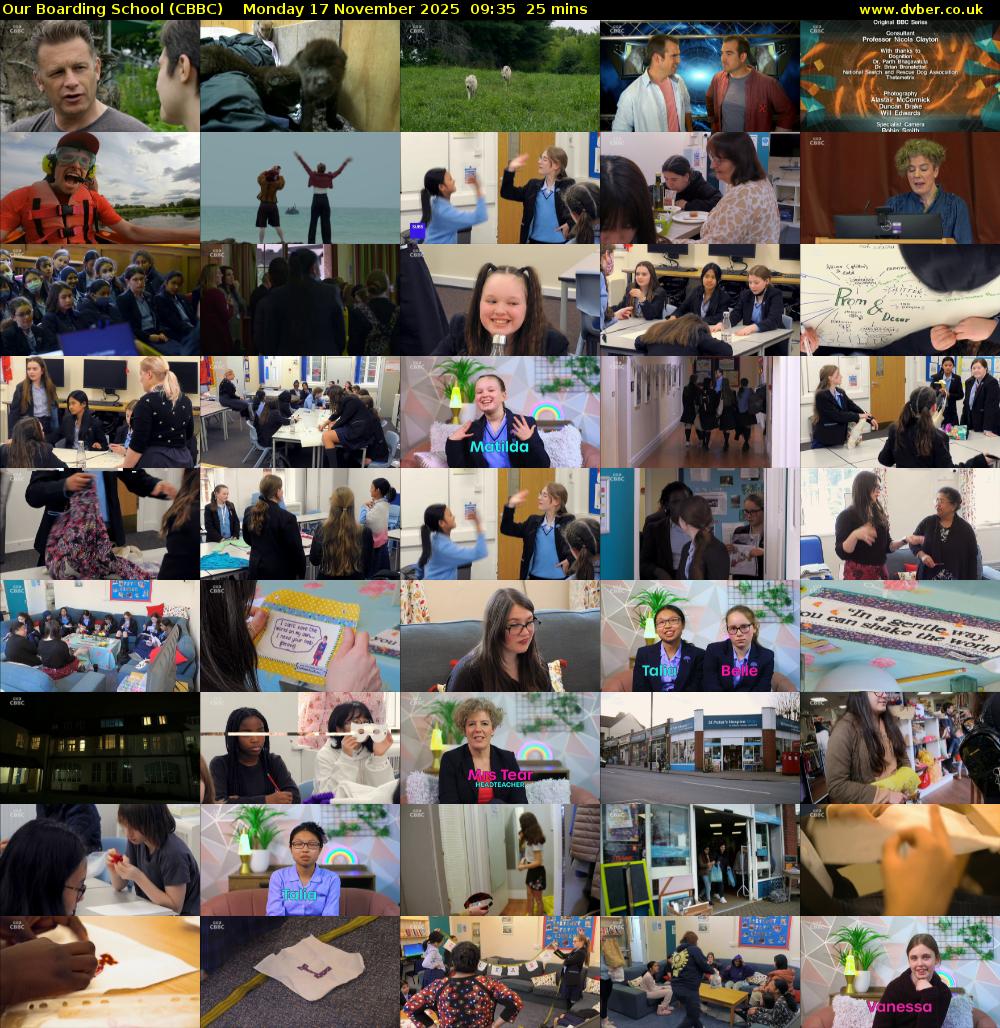 Our Boarding School (CBBC) Monday 17 November 2025 09:35 - 10:00