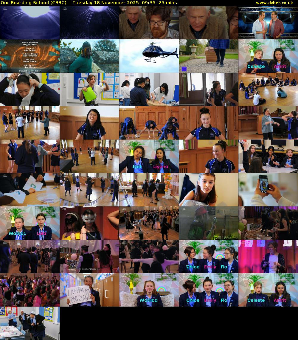 Our Boarding School (CBBC) Tuesday 18 November 2025 09:35 - 10:00