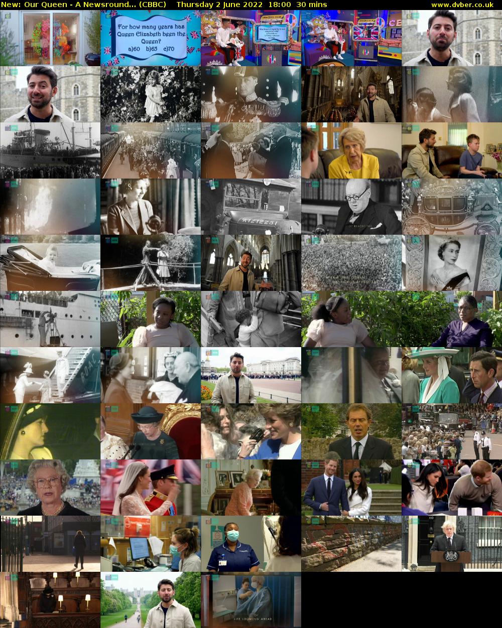 Our Queen - A Newsround... (CBBC) Thursday 2 June 2022 18:00 - 18:30