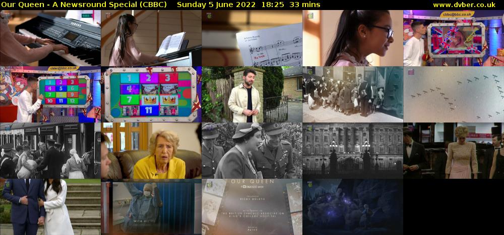Our Queen - A Newsround Special (CBBC) Sunday 5 June 2022 18:25 - 18:58