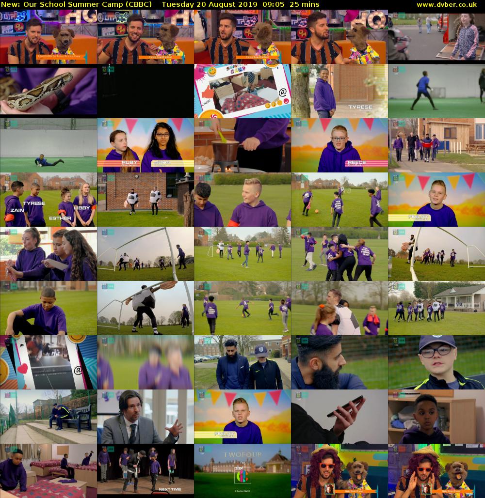 Our School Summer Camp (CBBC) Tuesday 20 August 2019 09:05 - 09:30