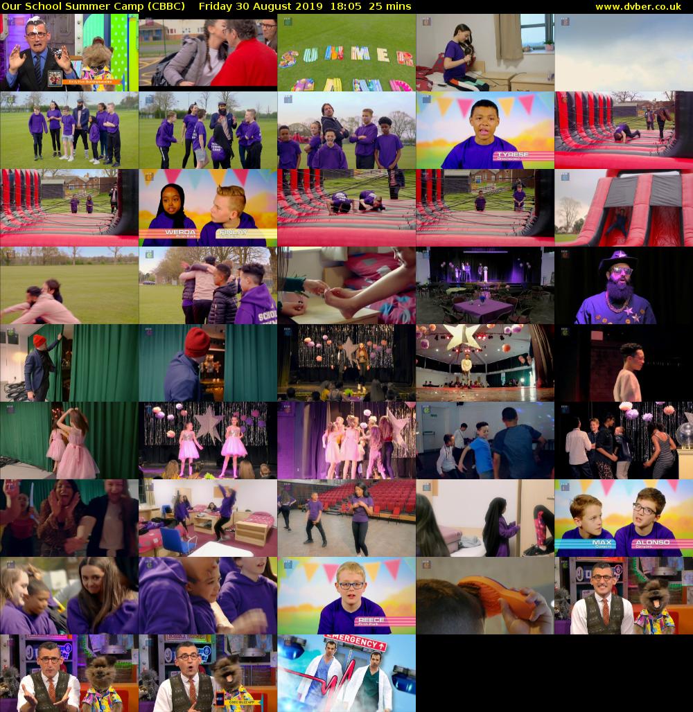 Our School Summer Camp (CBBC) Friday 30 August 2019 18:05 - 18:30