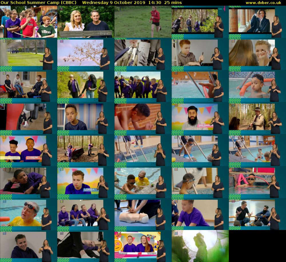 Our School Summer Camp (CBBC) Wednesday 9 October 2019 14:30 - 14:55