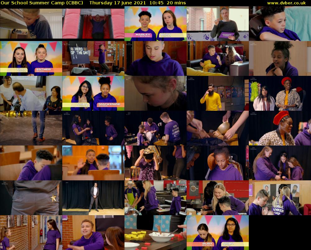 Our School Summer Camp (CBBC) Thursday 17 June 2021 10:45 - 11:05