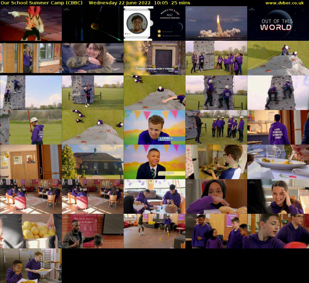 Our School Summer Camp (CBBC) Wednesday 22 June 2022 10:05 - 10:30