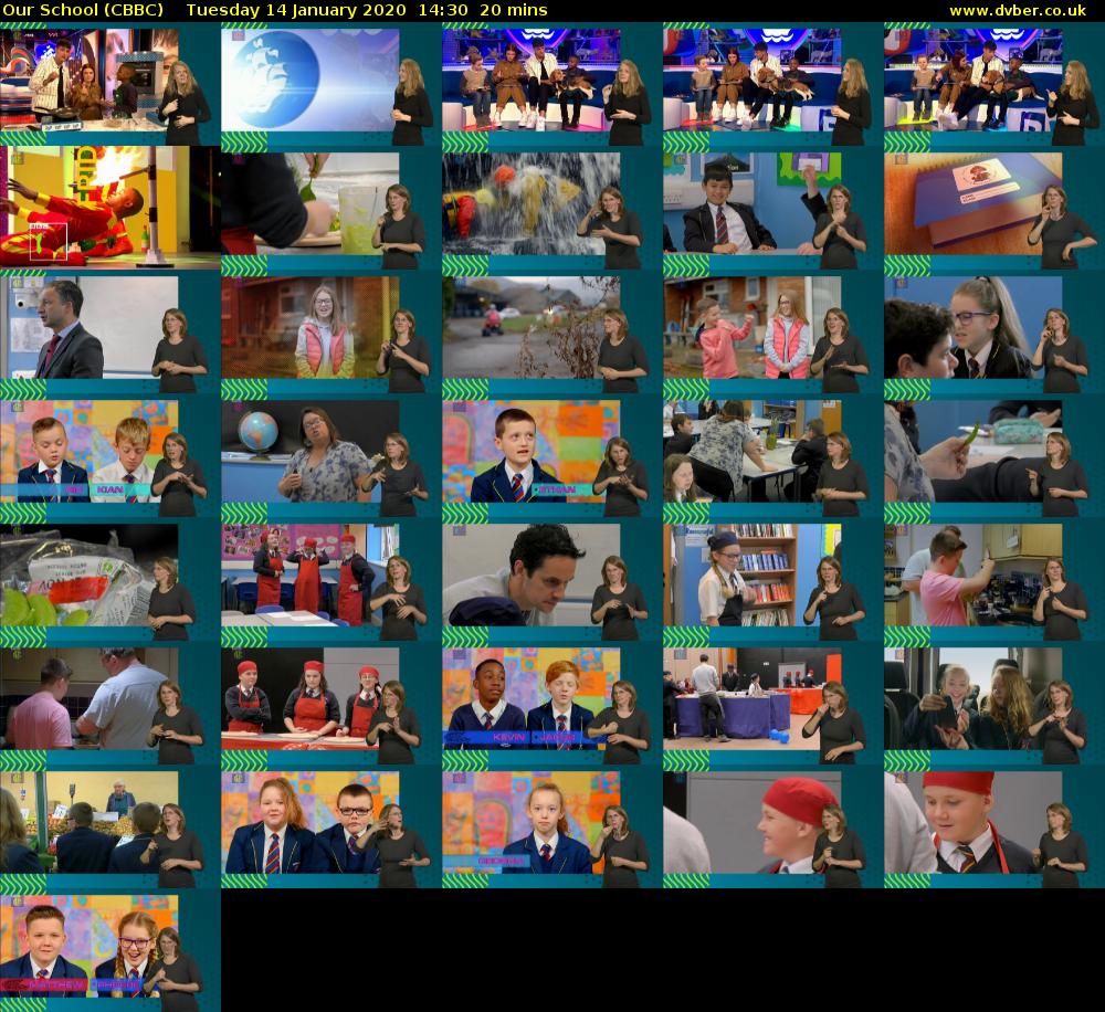 Our School (CBBC) Tuesday 14 January 2020 14:30 - 14:50