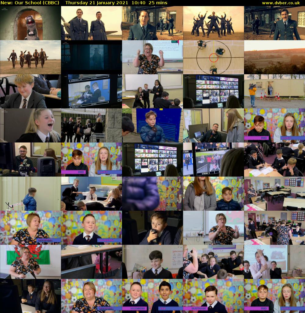Our School (CBBC) Thursday 21 January 2021 10:40 - 11:05