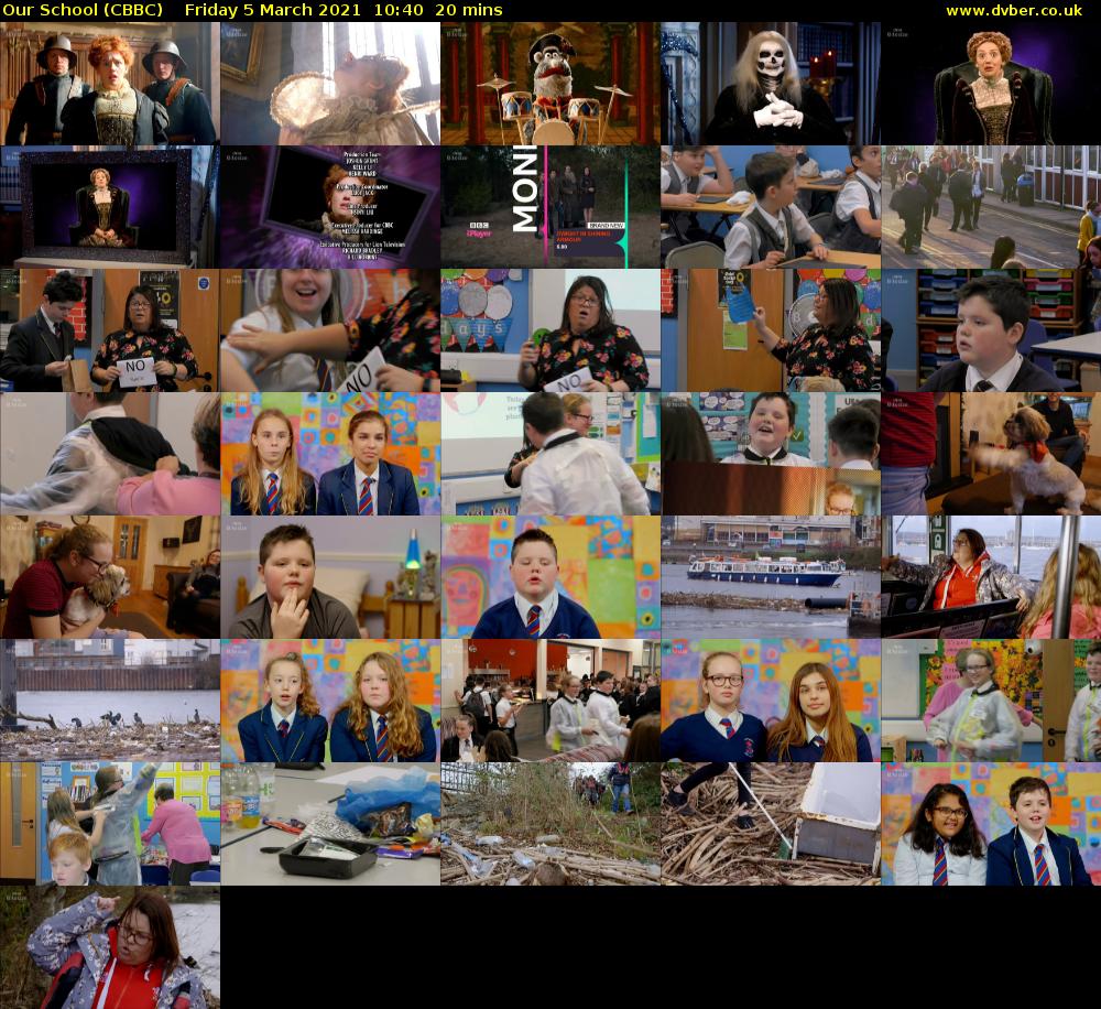 Our School (CBBC) Friday 5 March 2021 10:40 - 11:00