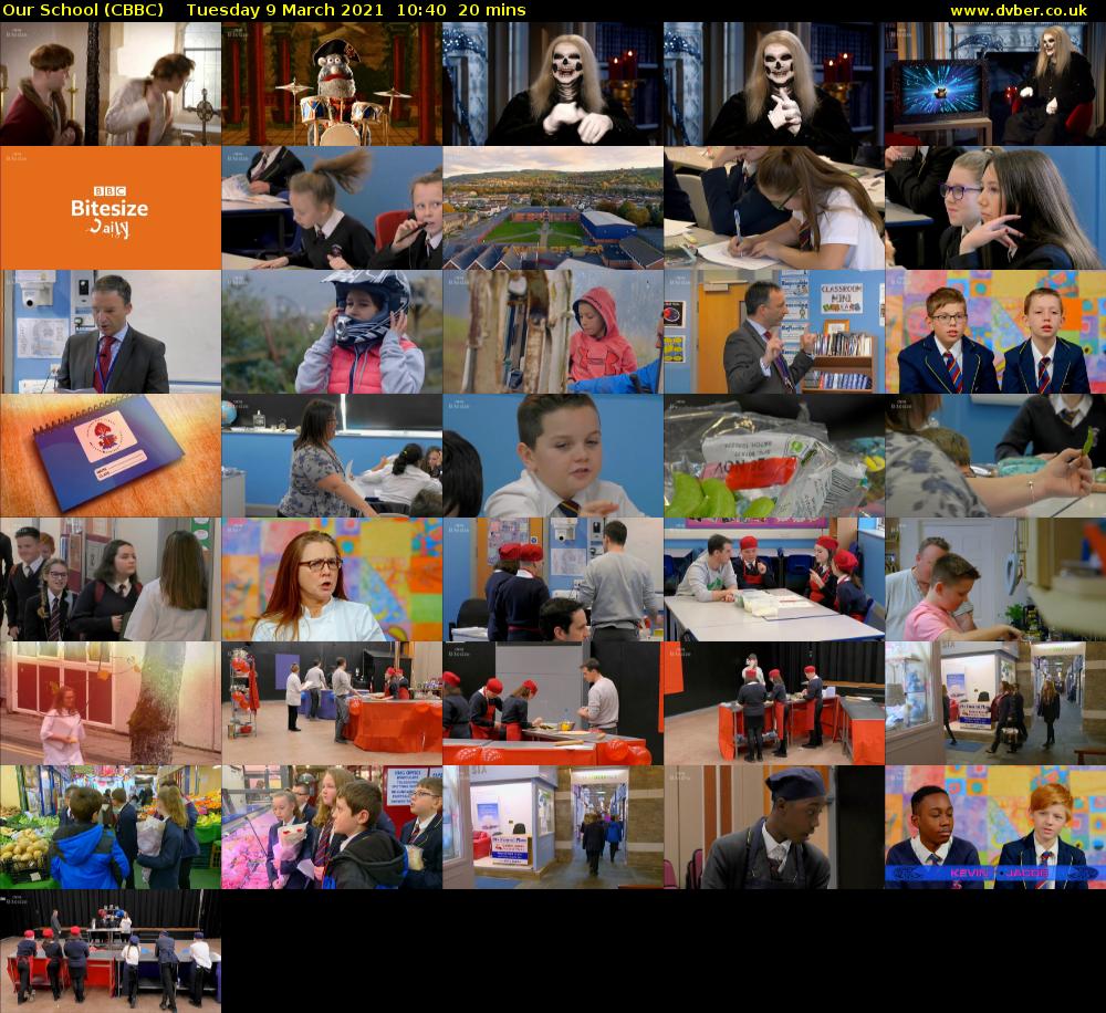 Our School (CBBC) Tuesday 9 March 2021 10:40 - 11:00