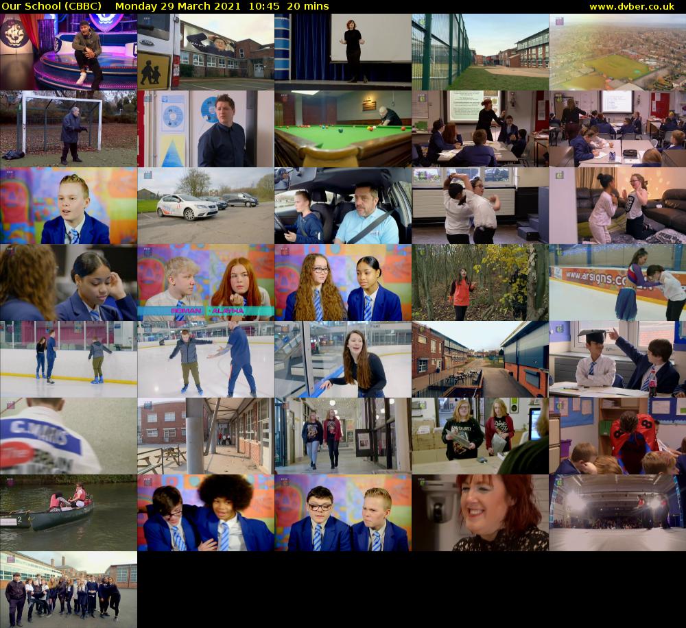 Our School (CBBC) Monday 29 March 2021 10:45 - 11:05