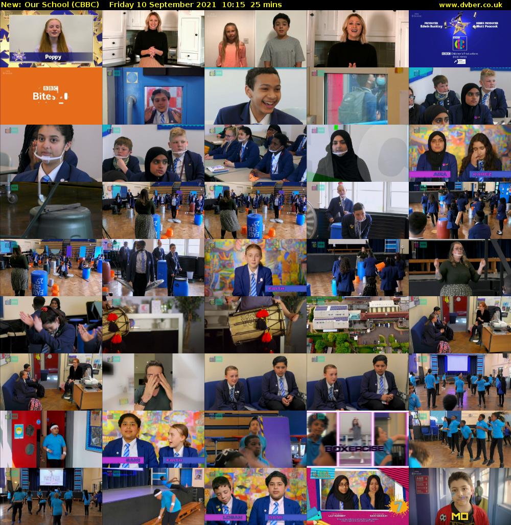 Our School (CBBC) Friday 10 September 2021 10:15 - 10:40
