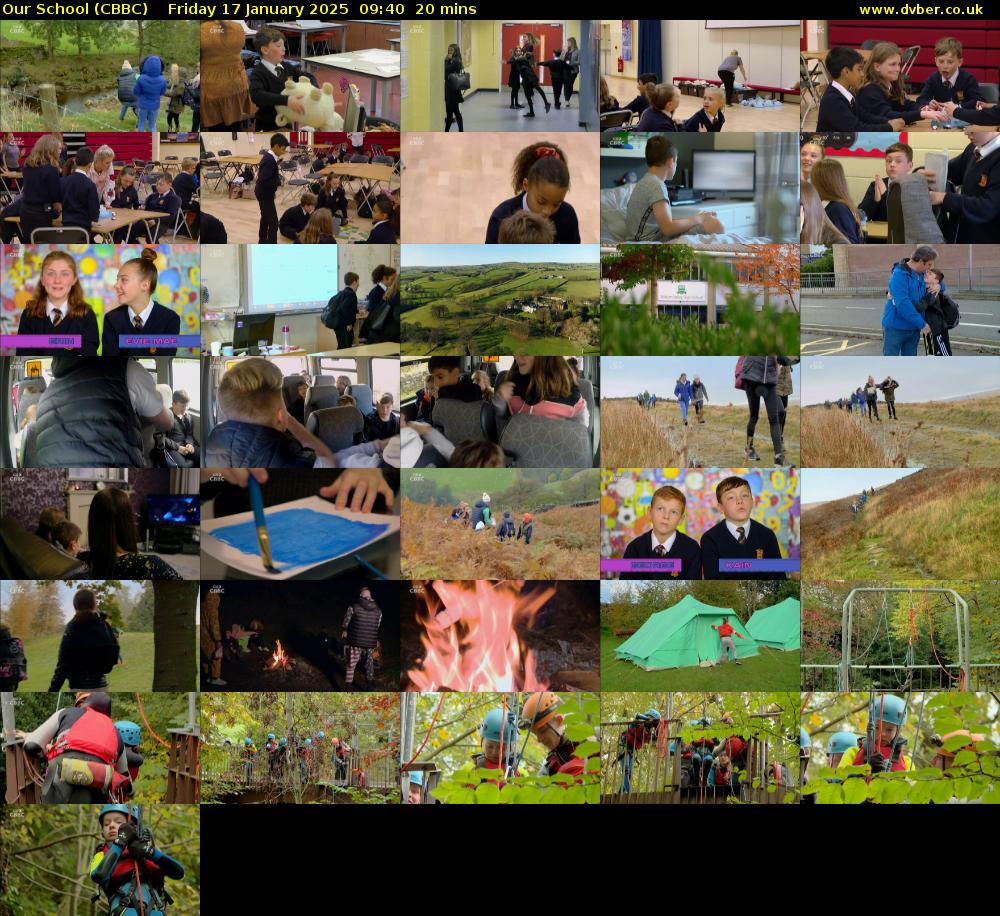 Our School (CBBC) Friday 17 January 2025 09:40 - 10:00