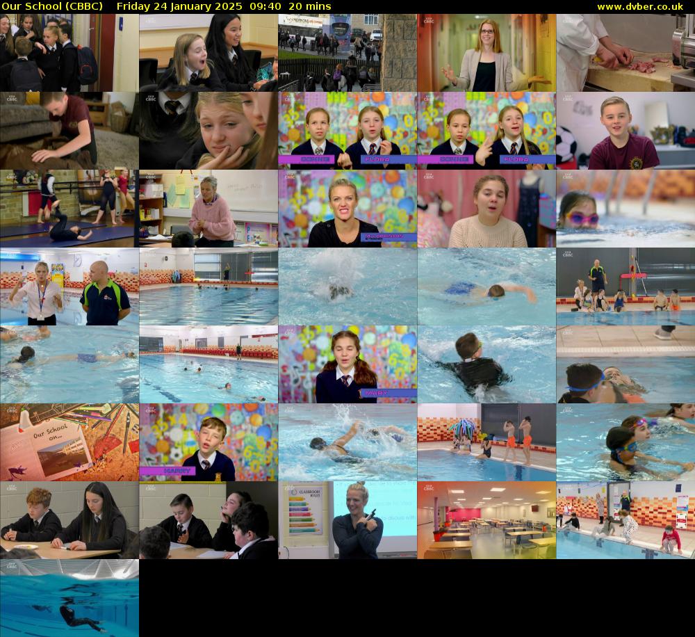 Our School (CBBC) Friday 24 January 2025 09:40 - 10:00