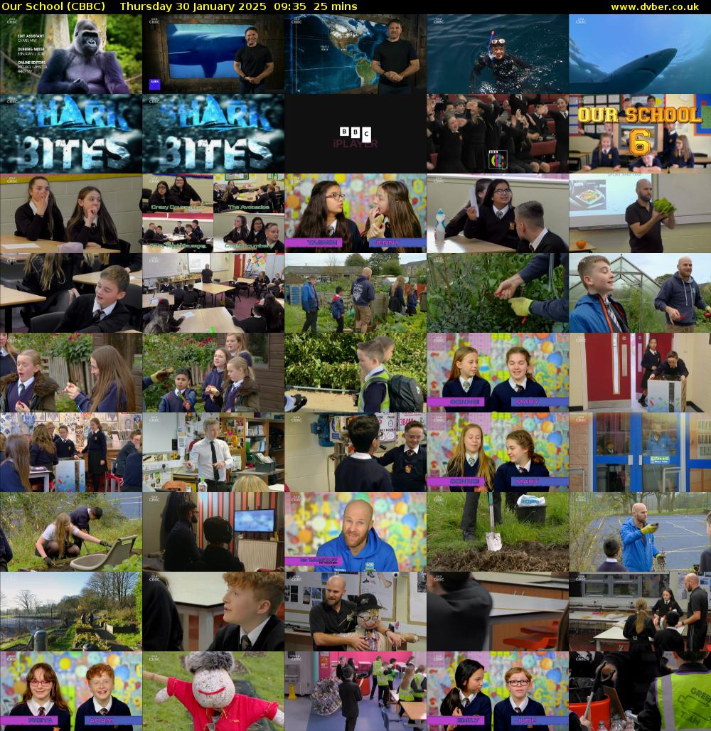 Our School (CBBC) Thursday 30 January 2025 09:35 - 10:00