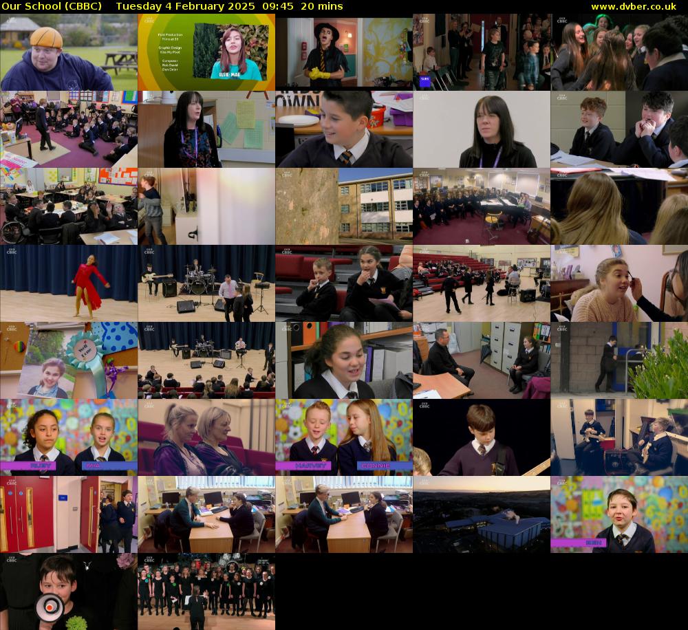 Our School (CBBC) Tuesday 4 February 2025 09:45 - 10:05