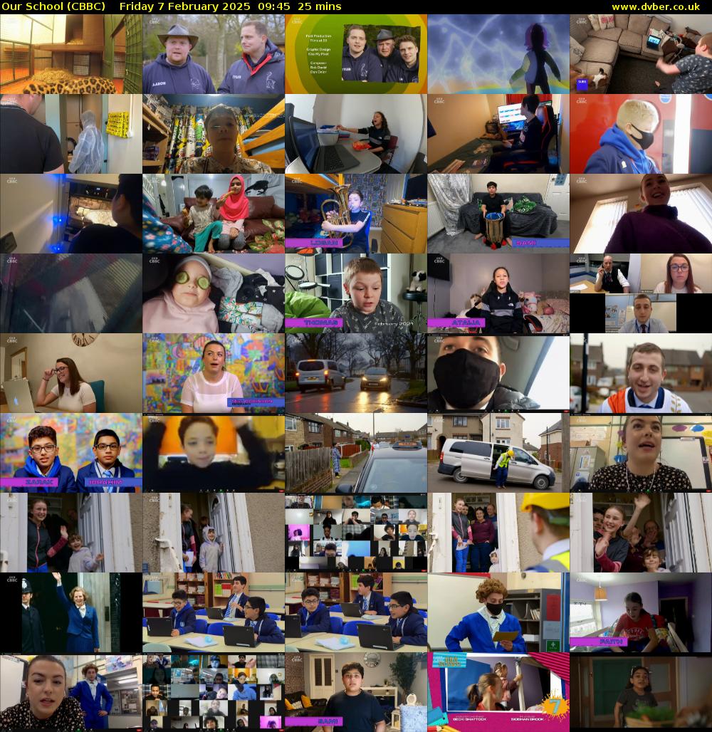 Our School (CBBC) Friday 7 February 2025 09:45 - 10:10