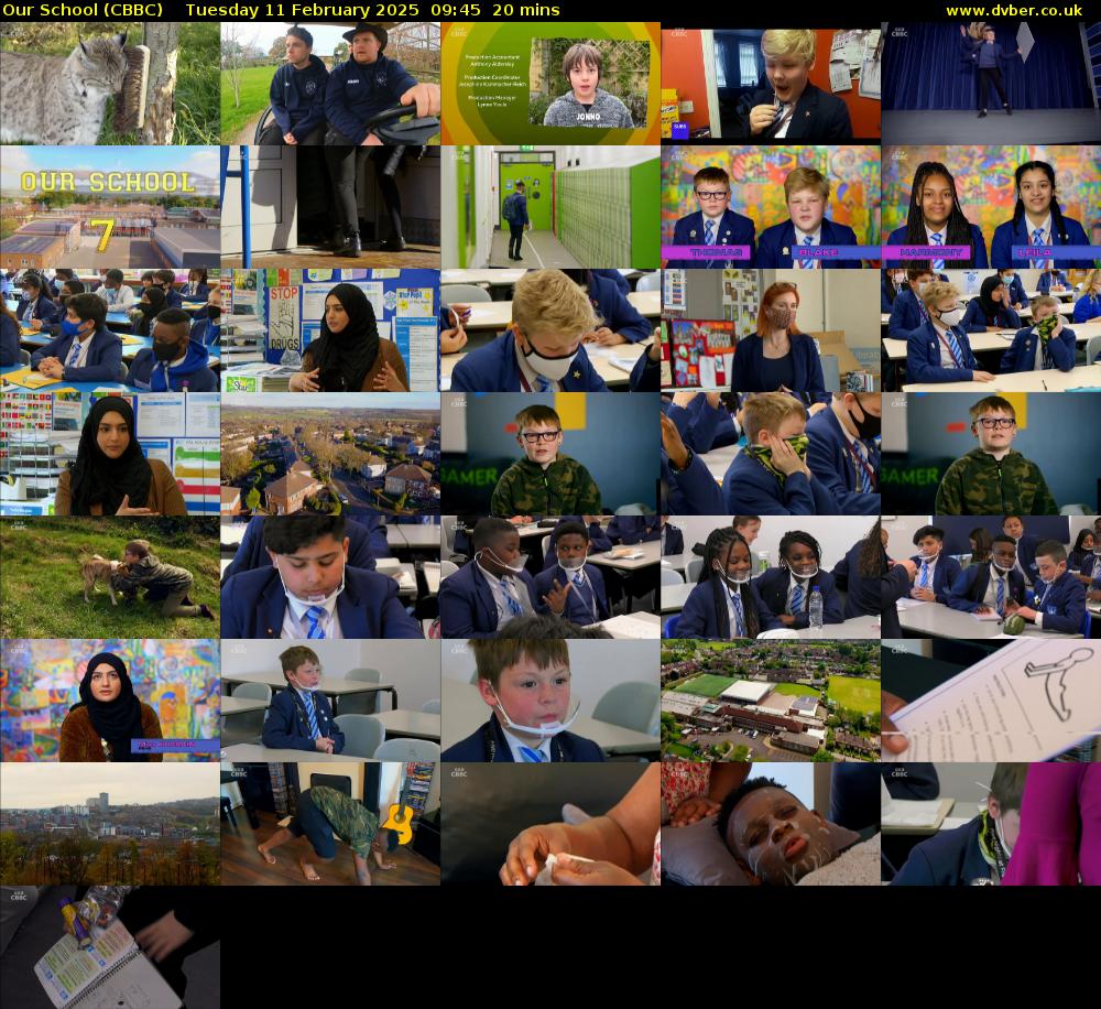 Our School (CBBC) Tuesday 11 February 2025 09:45 - 10:05