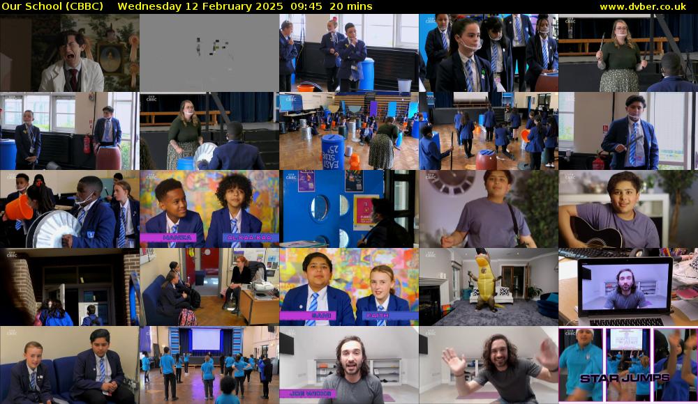 Our School (CBBC) Wednesday 12 February 2025 09:45 - 10:05