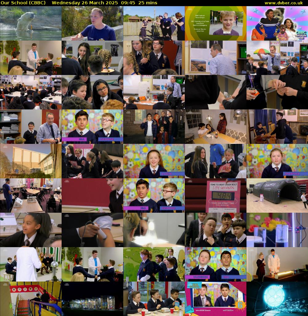 Our School (CBBC) Wednesday 26 March 2025 09:45 - 10:10