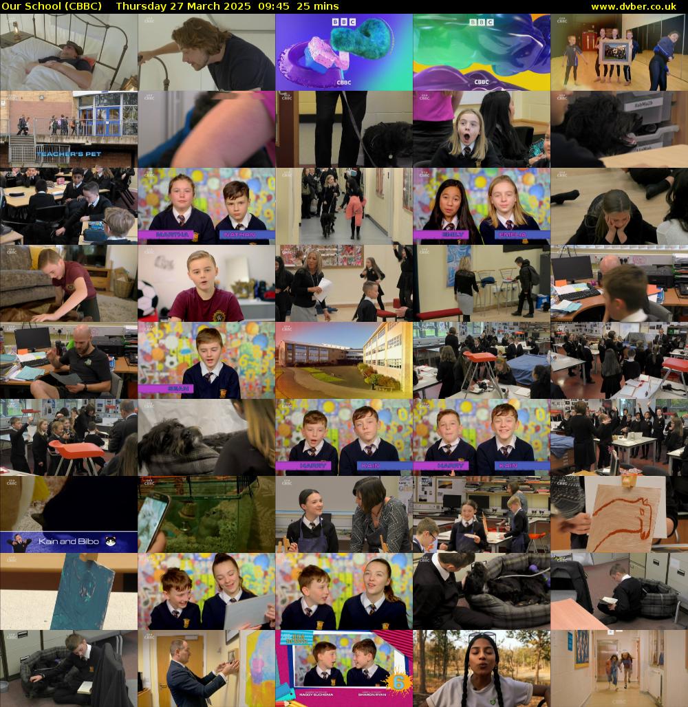 Our School (CBBC) Thursday 27 March 2025 09:45 - 10:10