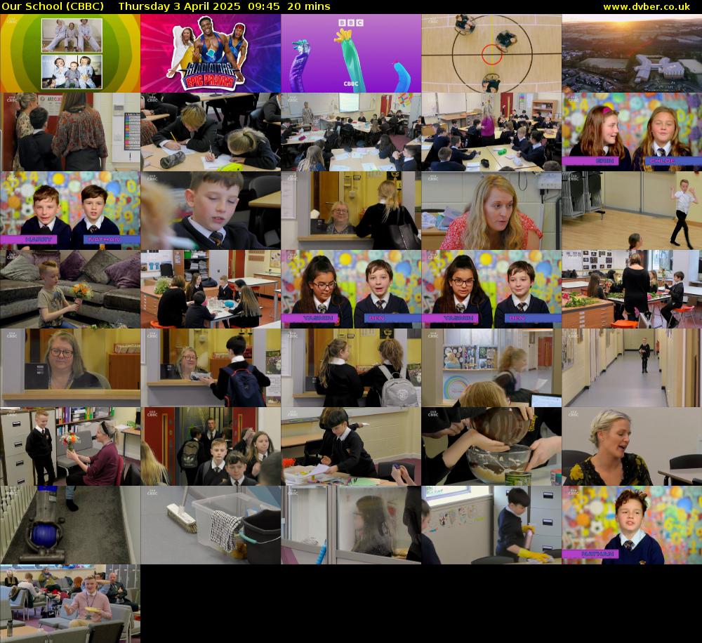 Our School (CBBC) Thursday 3 April 2025 09:45 - 10:05