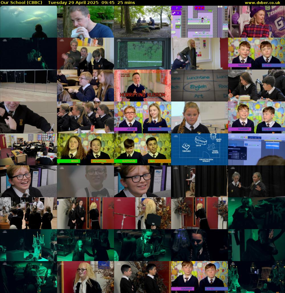 Our School (CBBC) Tuesday 29 April 2025 09:45 - 10:10
