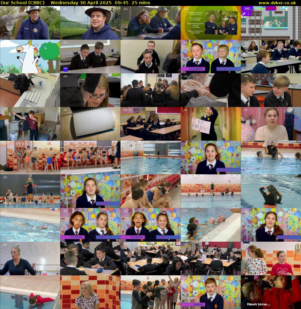 Our School (CBBC) Wednesday 30 April 2025 09:45 - 10:10