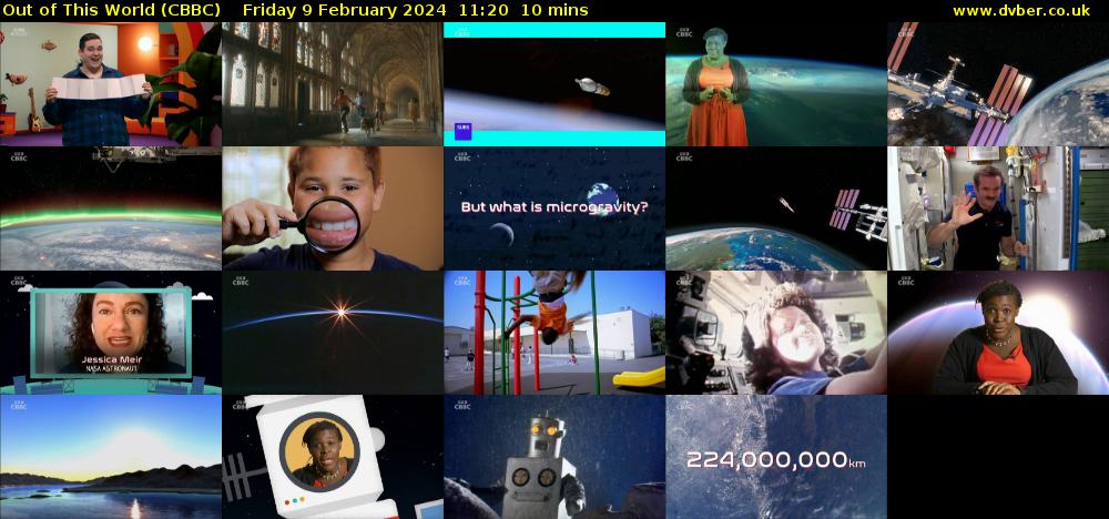 Out of This World (CBBC) Friday 9 February 2024 11:20 - 11:30