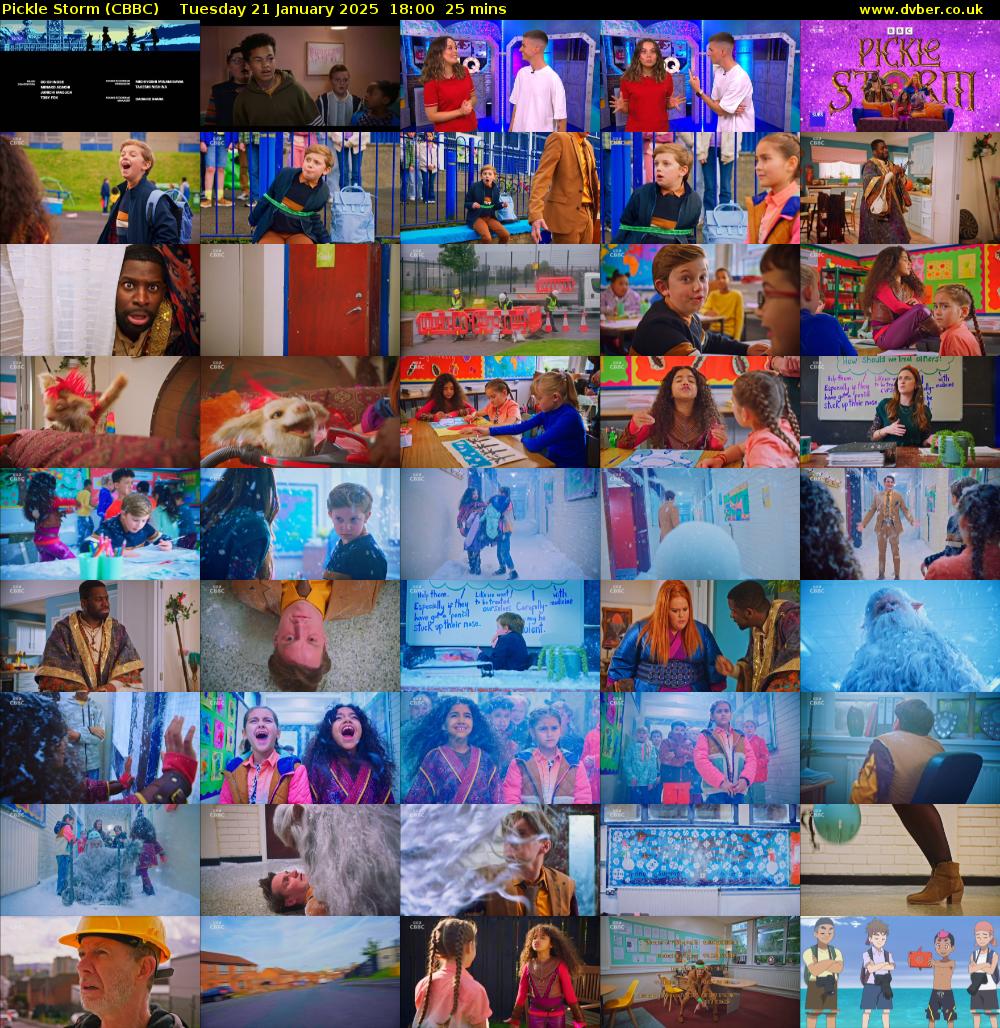 Pickle Storm (CBBC) Tuesday 21 January 2025 18:00 - 18:25