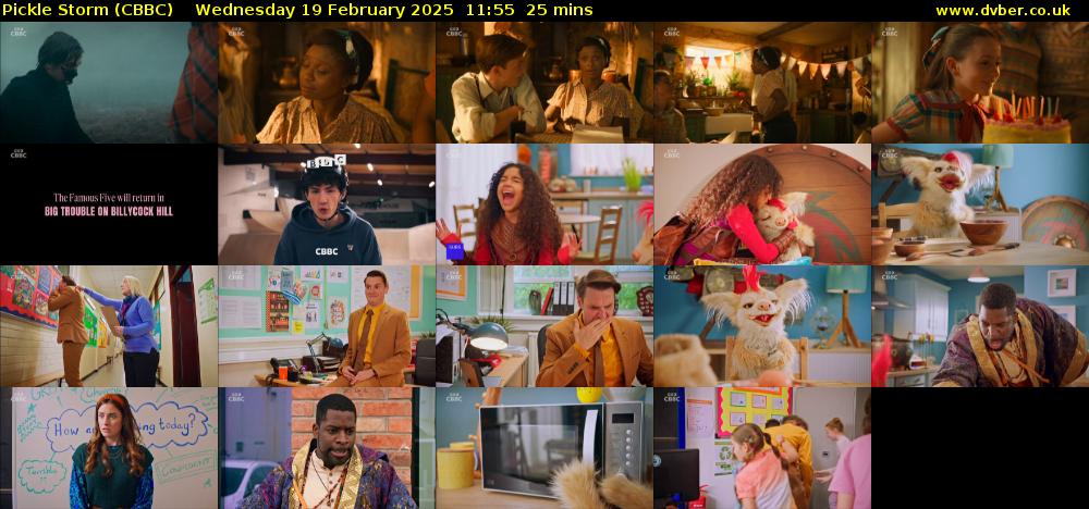 Pickle Storm (CBBC) Wednesday 19 February 2025 11:55 - 12:20