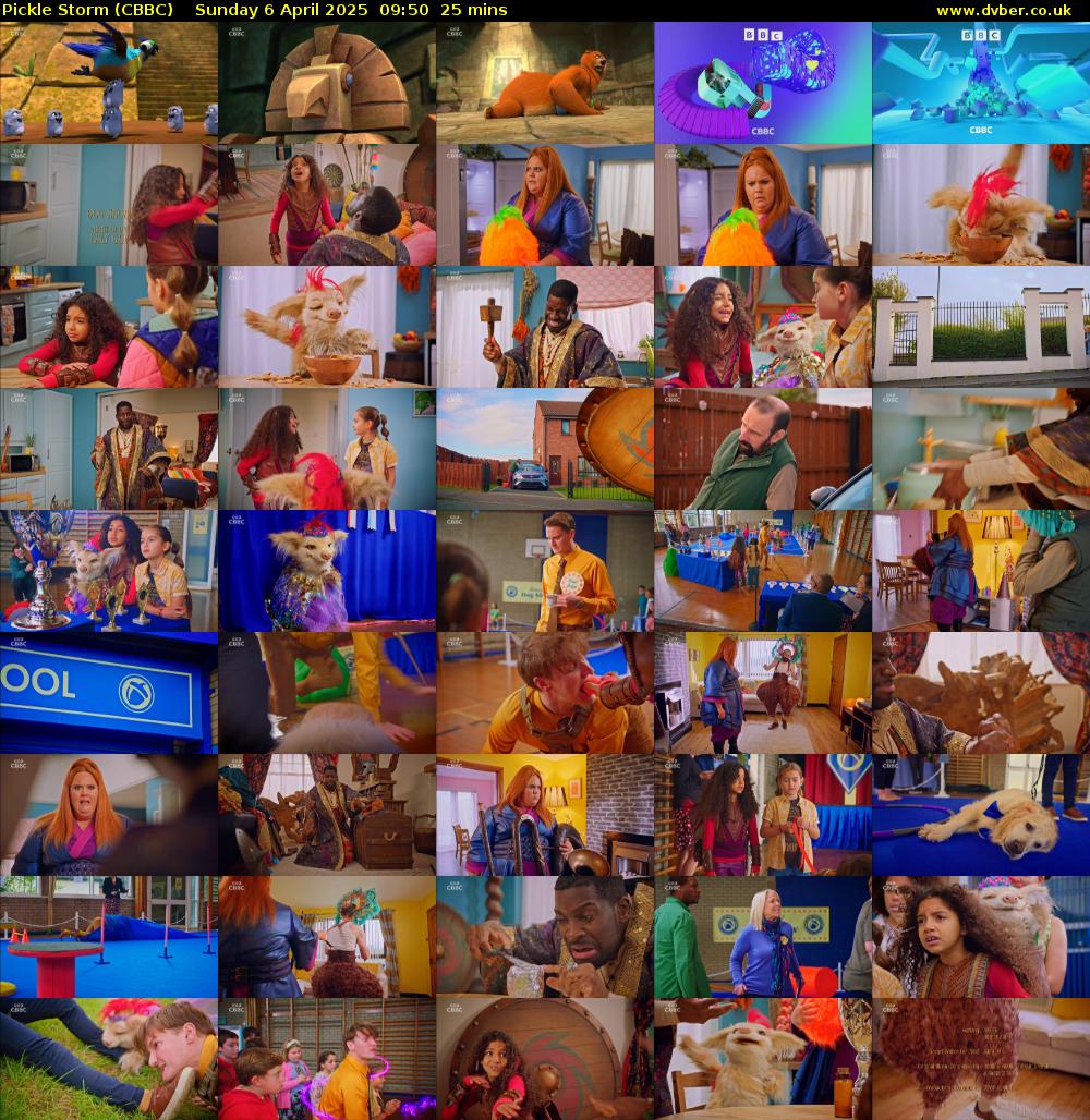 Pickle Storm (CBBC) Sunday 6 April 2025 09:50 - 10:15