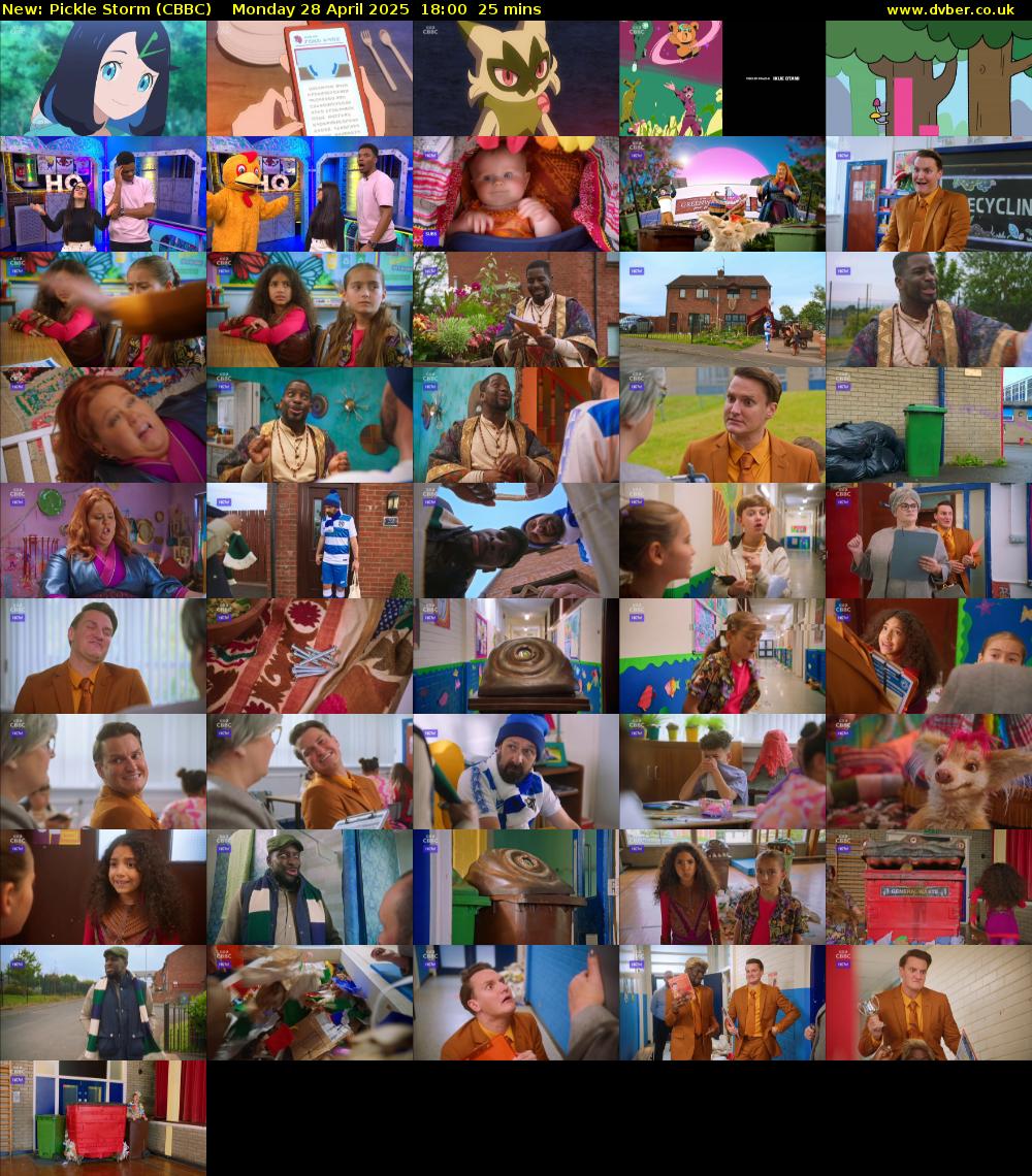 Pickle Storm (CBBC) Monday 28 April 2025 18:00 - 18:25